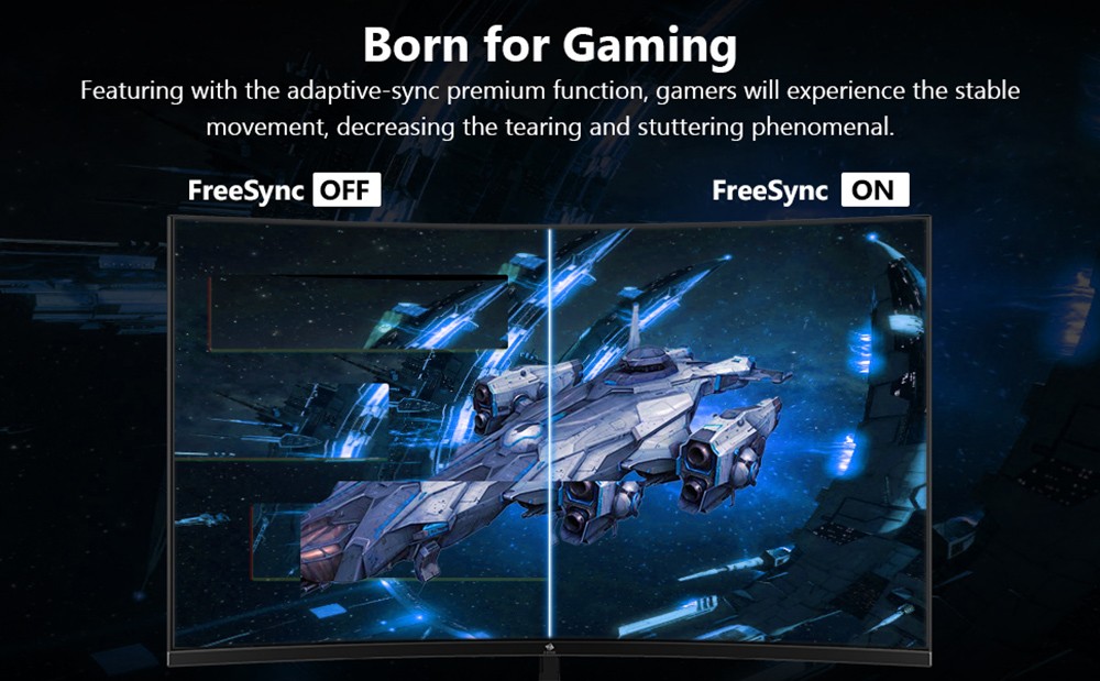 Z-Edge UG24 24'' Curved Gaming Monitor 180Hz Refresh Rate, 1ms MPRT FHD 1080 Gaming Monitor AMD Freesync Premium Display