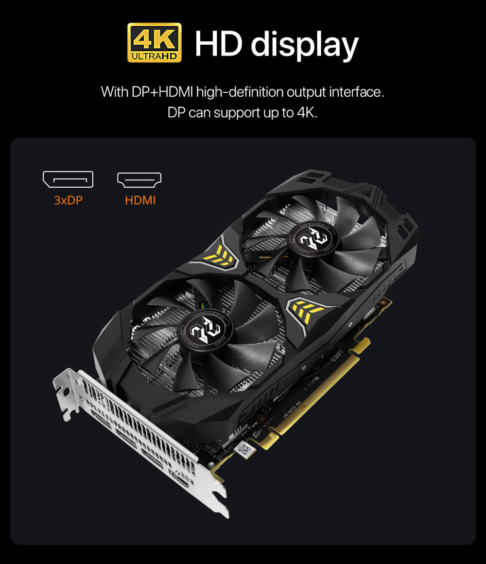 Peladn New Graphics Cards GDDR5 GPU Mining Video Card RX580 8G 2048SP Computer Gaming Warranty