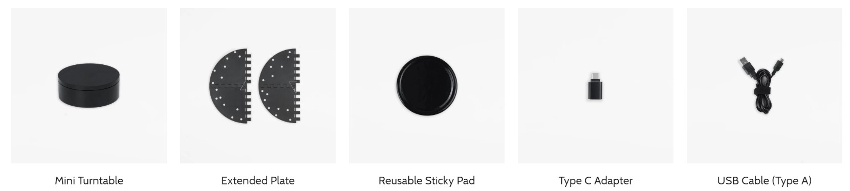 Revopoint MINI 3D Scanner Standard Edition, 0.02mm Precision, 0.05mm Point Distance, 10fps Scan Speed, Mini Turntable