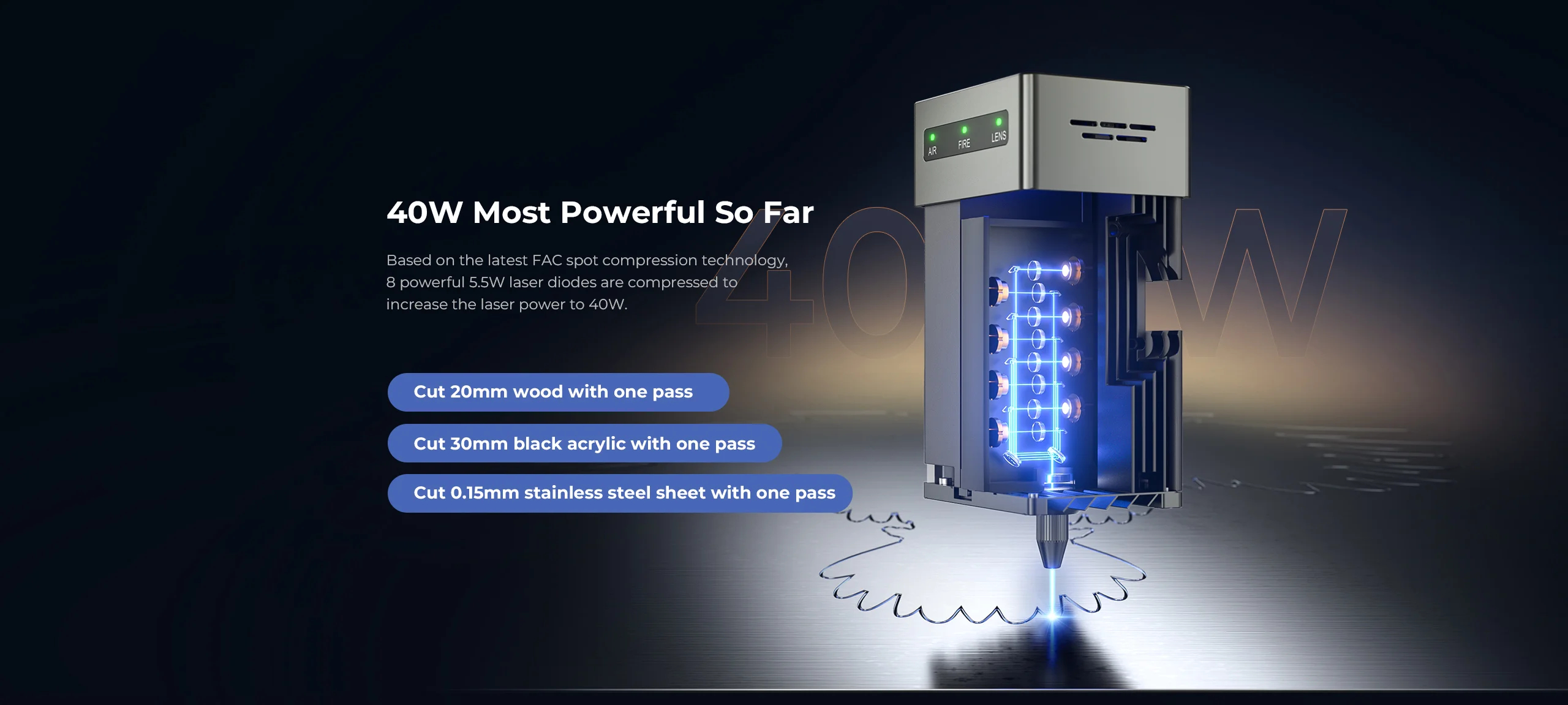 Creality Falcon2 40W Laser Engraver Cutter