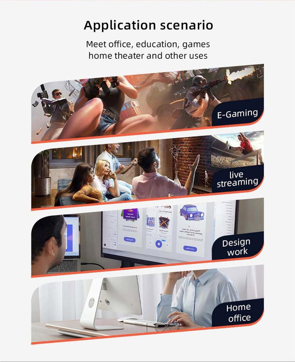 AM08 Pro Mini PC AMD Ryzen 9 6900HX, 16GB DDR5 1TB SSD, Windows 11 Pro, WiFi5, 1000M LAN - US