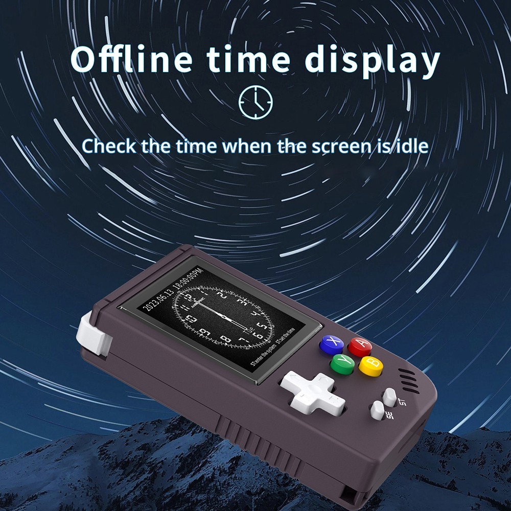 ANBERNIC RG Nano Handheld Game Console 64MB DDR2 + 128GB TF Card, Linux - Purple