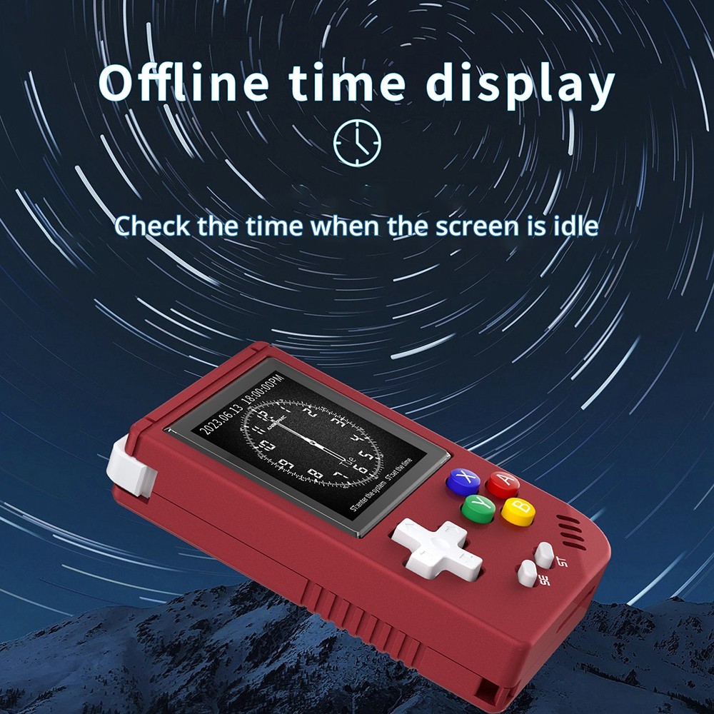 ANBERNIC RG Nano Handheld Game Console 64MB DDR2 + 128GB TF Card, Linux - Red