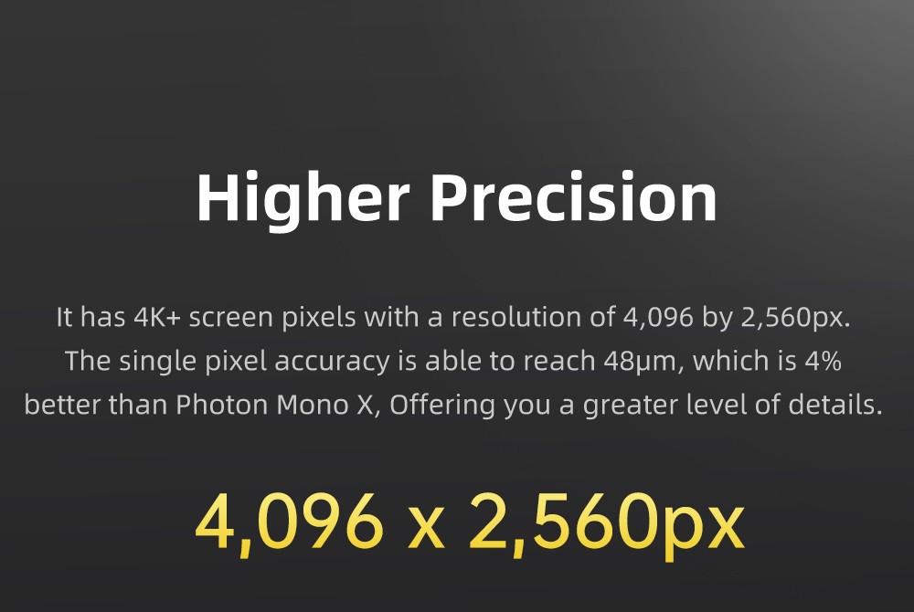 Anycubic Photon Mono X2 Resin 3D Printer, 9.1 inch 4K+ Screen, Max 60mm/h Printing Speed, Anycubic LighTurbo, 3.5 inch TFT Touch Control, 200x196x122mm
