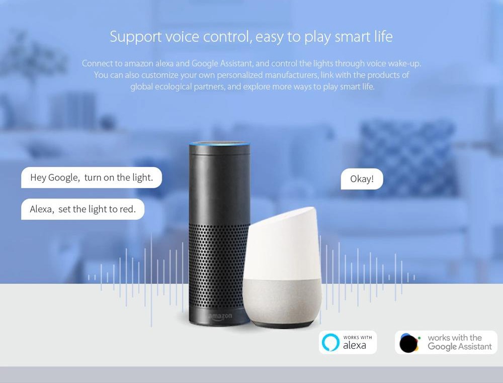 Difeisi Smart LED Strip Kit, 2m Length, 280lm/m RGB Light Strip, 16 Million Colors, 3000-6500K Color Temperature, Music Rhythm, Tuya Smart APP Control, Voice Control, Extendable to 5m - US Plug