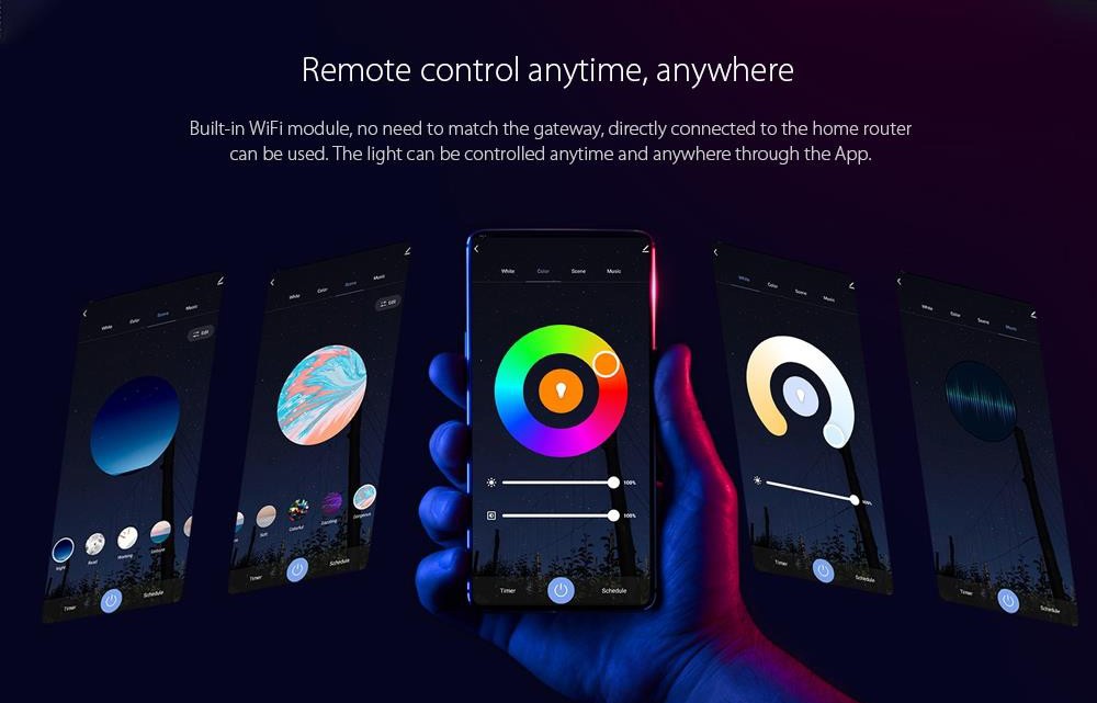 Difeisi Smart LED Strip Kit, 2m Length, 280lm/m RGB Light Strip, 16 Million Colors, 3000-6500K Color Temperature, Music Rhythm, Tuya Smart APP Control, Voice Control, Extendable to 5m - US Plug