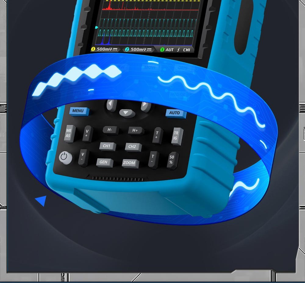 Fnirsi Dpox H In Handheld Phosphor Digital Oscilloscope Eu Plug