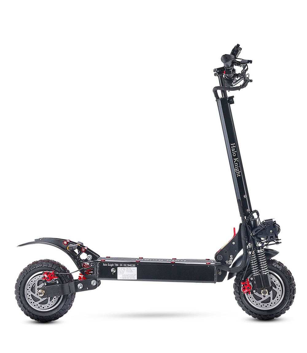 Halo Knight T104 Electric Scooter 10 inch Off-road Tires 52V 1000W*2 Motor 65km/h Max Speed 52V 21Ah Battery 45km Range