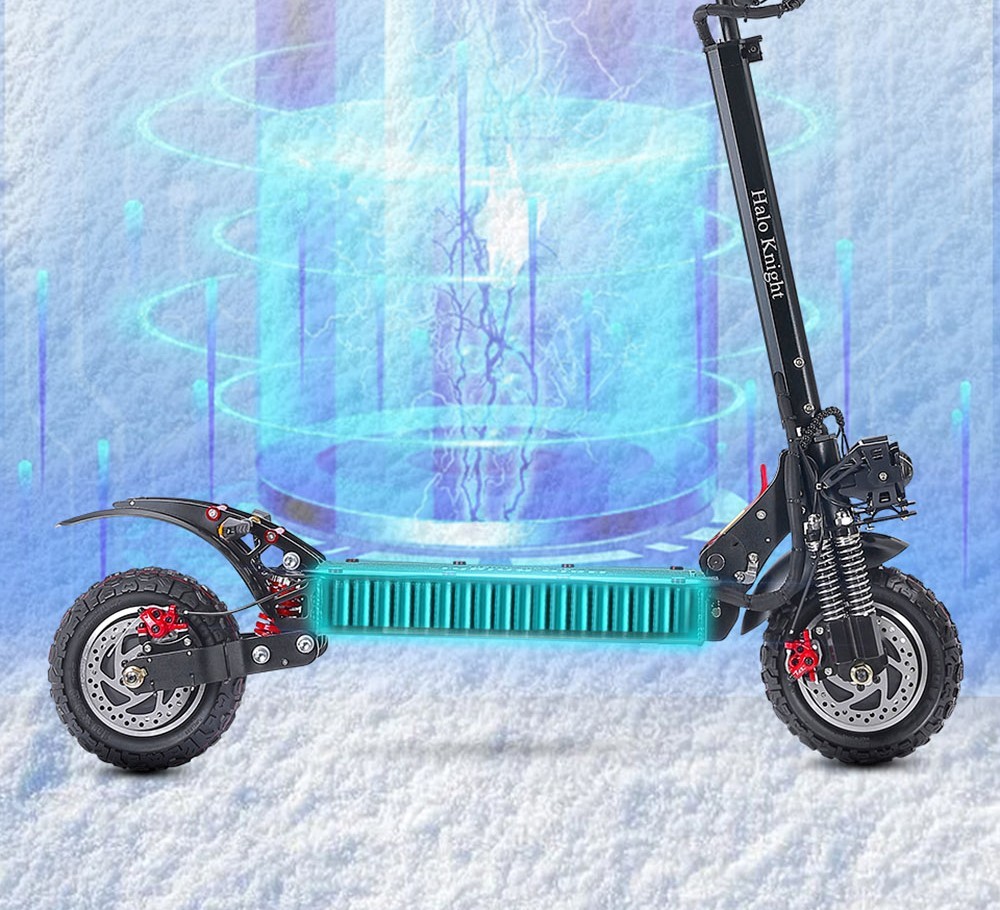 Halo Knight T104 Electric Scooter 10 inch Off-road Tires 52V 1000W*2 Motor 65km/h Max Speed 52V 21Ah Battery 45km Range