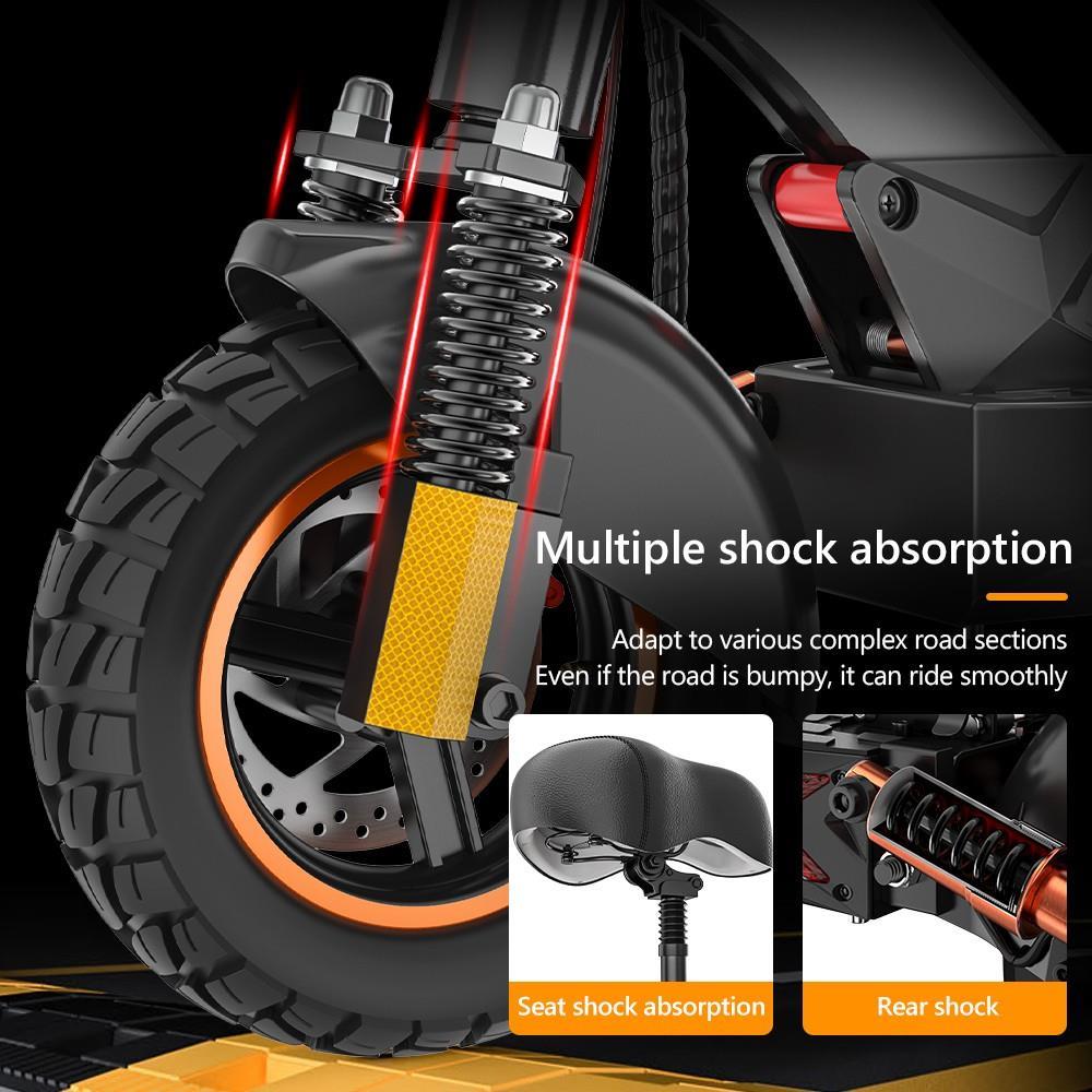 IENYRID M4Pro S+ Electric Scooter 10'' Tire 800W Motor 16Ah Battery for 25-37 Miles Mileage 150kg Load with Seat