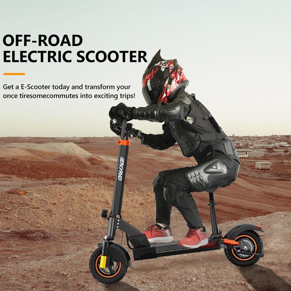 IENYRID M4Pro S+ Electric Scooter 10'' Tire 800W Motor 16Ah Battery for 25-37 Miles Mileage 150kg Load with Seat