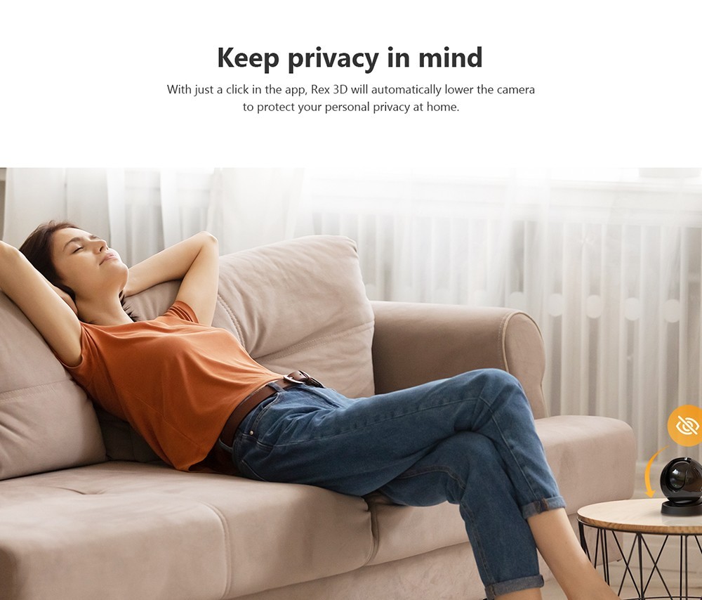 IMOU Rex 3D 5MP Security Wireless Camera, 3K HD Image, Night Vision, Human Detection, Pet Detection, 2-Way Audio, Abnormal Sound Alarm, APP Remote Control