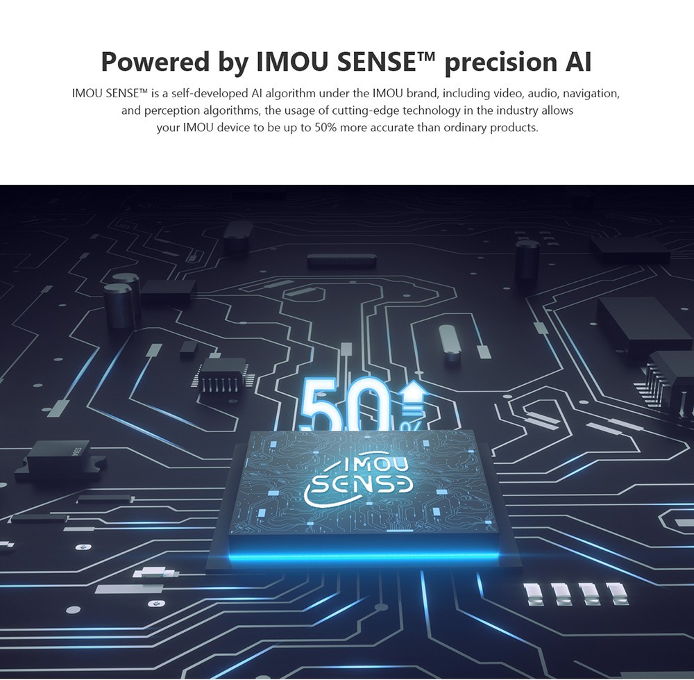 IMOU Rex 3D 5MP Security Wireless Camera, 3K HD Image, Night Vision, Human Detection, Pet Detection, 2-Way Audio, Abnormal Sound Alarm, APP Remote Control