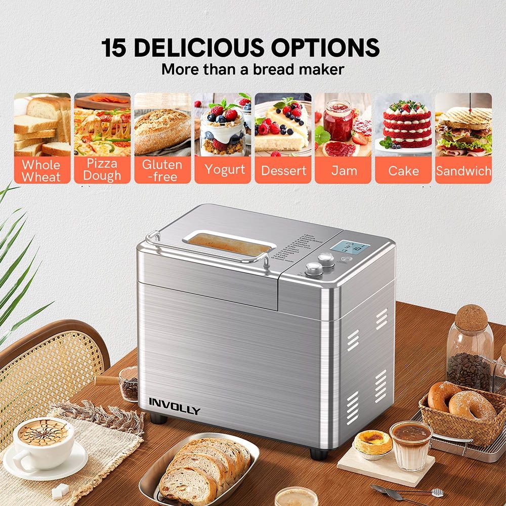 Involly BM8216-D 15 in 1 Fully Automatic Bread Maker
