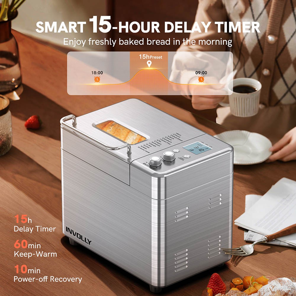 Involly BM8216-D 15 in 1 Fully Automatic Bread Maker