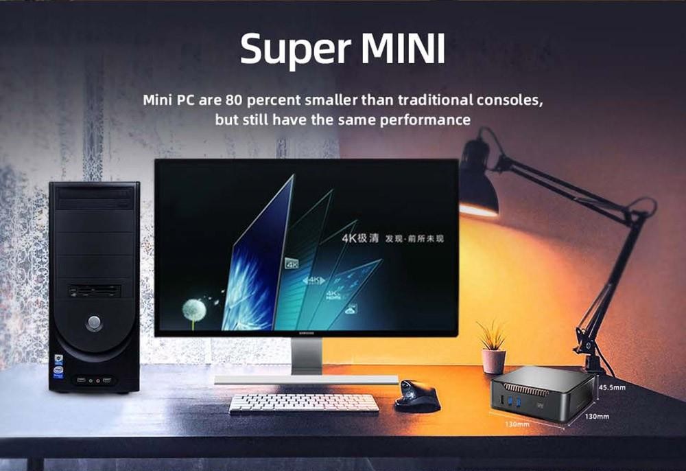 GK3 Plus Mini PC, 12th Intel Alder Lake N95 up to 3.4GHz, 16GB RAM+512GB M.2 SSD, Support 2.5