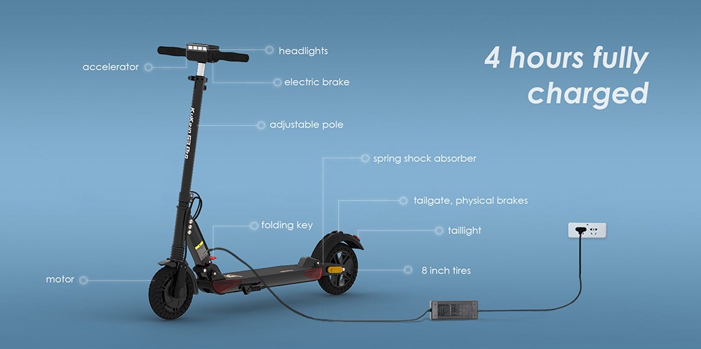 Kukirin S3 Pro Electric Scooter 250w Motor 7.5ah 30km Range