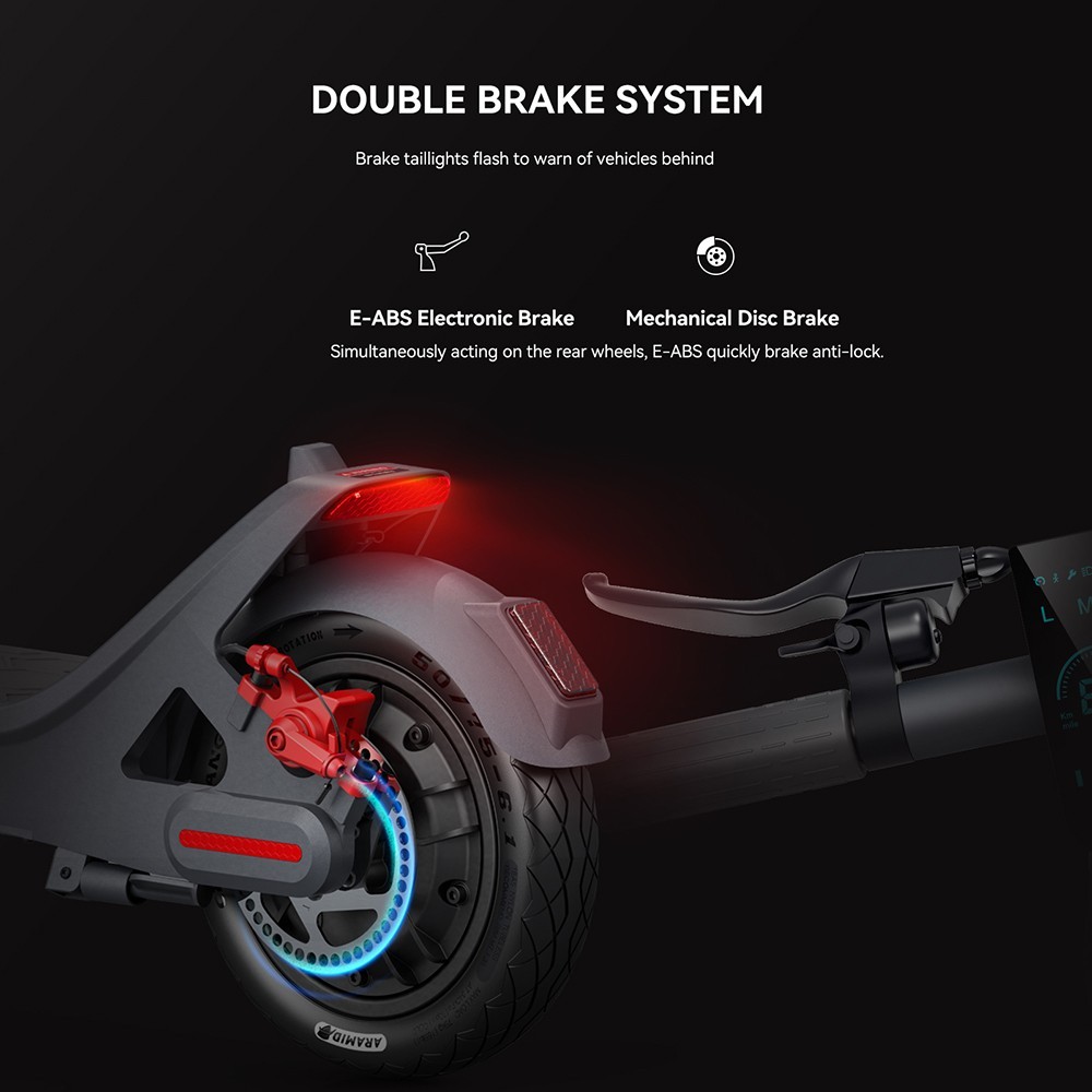 LEQISMART D12 Electric Scooter 9 inch Tire 350W Motor 25km/h Max Speed 10.4Ah batéria 40km dojazd APP Control 100kg záťaž