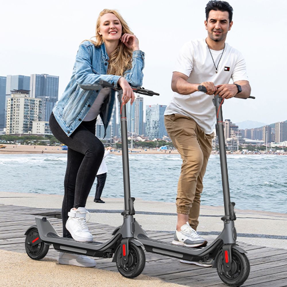 Megawheels A6 Electric Scooter 9in Puncture-proof Tires 36V 250W Motor 25km/h Max Speed 5.2Ah batéria 25km dojazd - biela