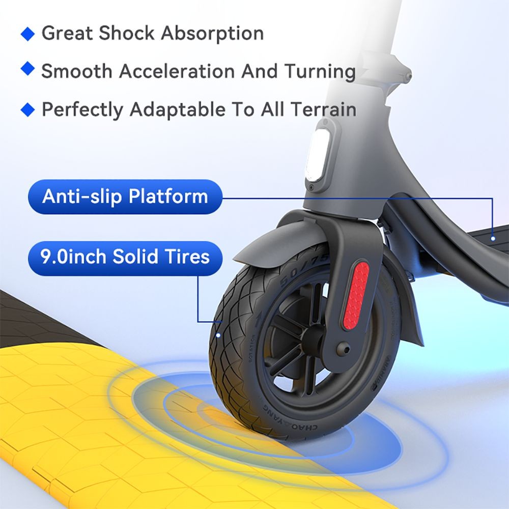 Megawheels A6 Electric Scooter 9in Puncture-proof Tires 36V 250W Motor 25km/h Max Speed 5.2Ah batéria 25km dojazd - biela