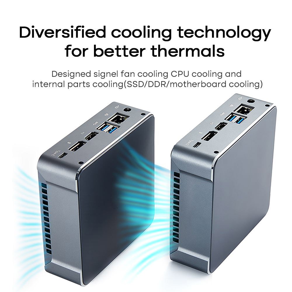 Ninkear M11 Mini PC Intel Core i7-1165G7&nbsp;Processor, 8GB DDR4 256GB SSD, Windows 11, WiFi 6