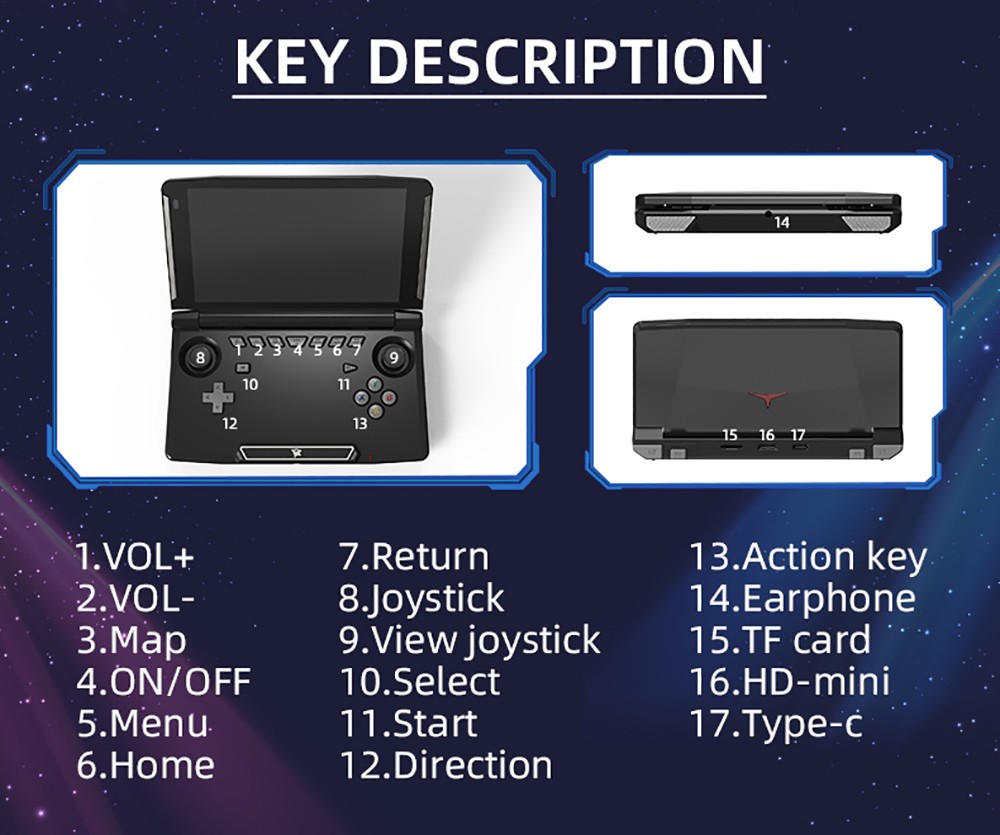 Powkiddy X18S Handheld Game Console 4GB ROM 64GB RAM Android 11.0