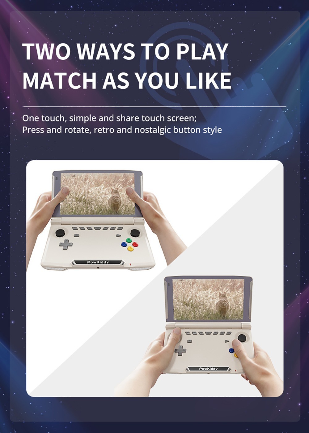 Powkiddy X18S Handheld Game Console 4GB ROM 64GB RAM Android 11.0