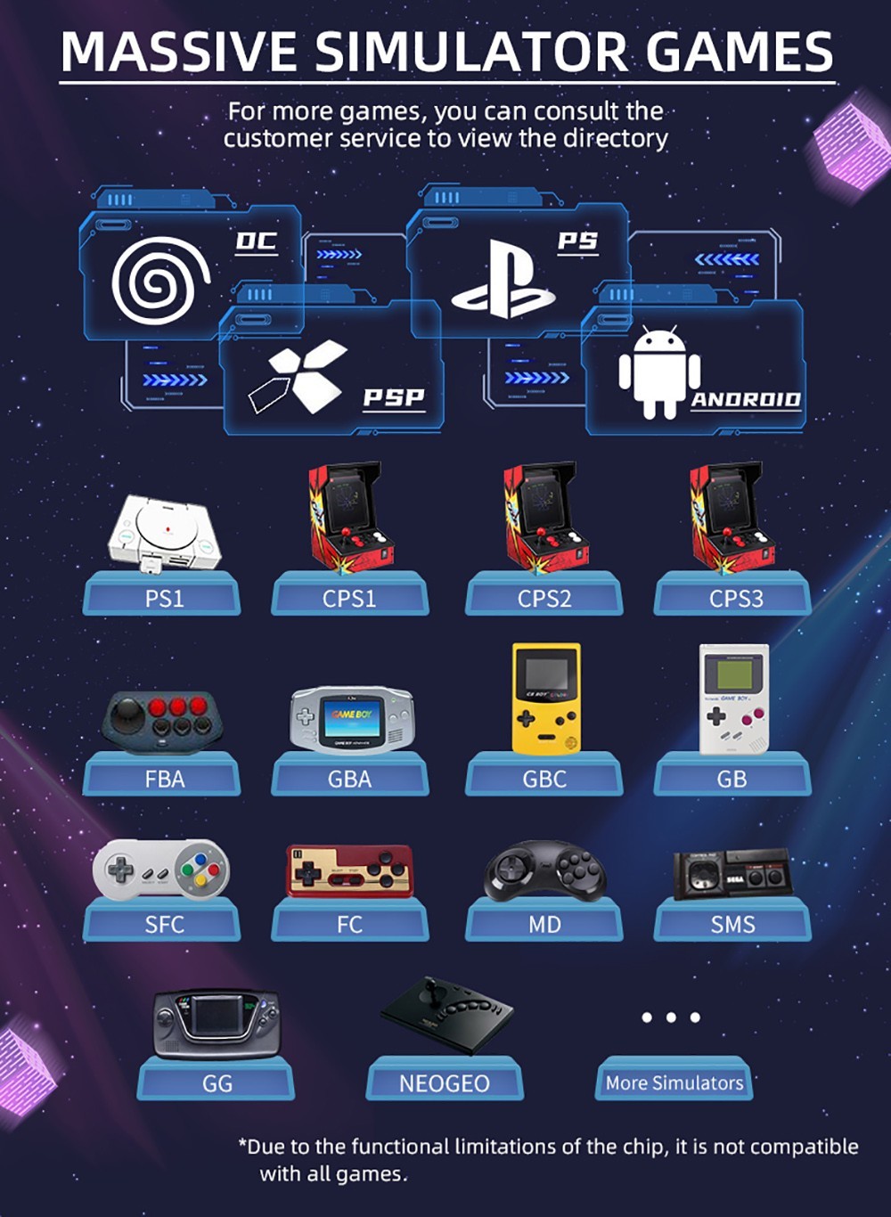 Powkiddy X18S Handheld Game Console 4GB ROM 64GB RAM Android 11.0