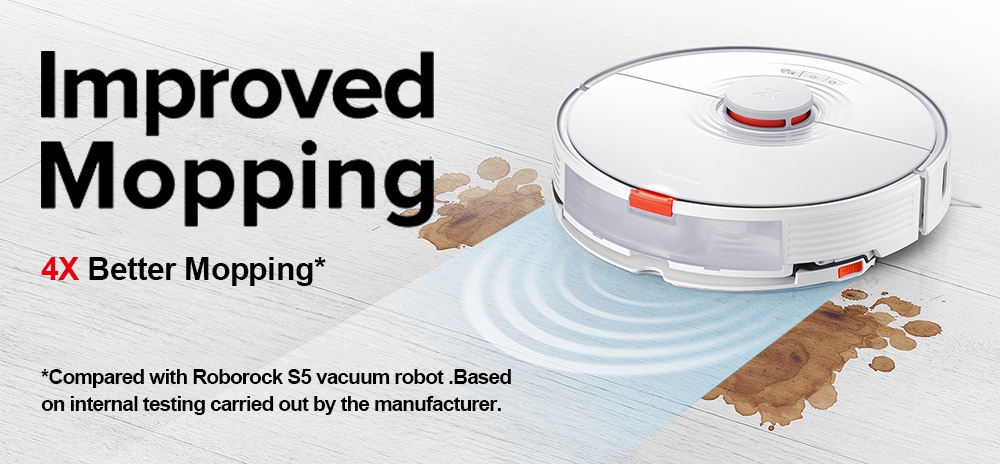 Roborock S7 Robot Vacuum Cleaner LiDAR navigation 470ml dustbin 2500Pa suction 300ml Water Tank 5200mAh Upgrade vibratin
