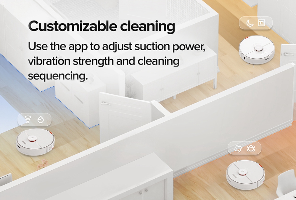 Roborock S7 Robot Vacuum Cleaner LiDAR navigation 470ml dustbin 2500Pa suction 300ml Water Tank 5200mAh Upgrade vibratin