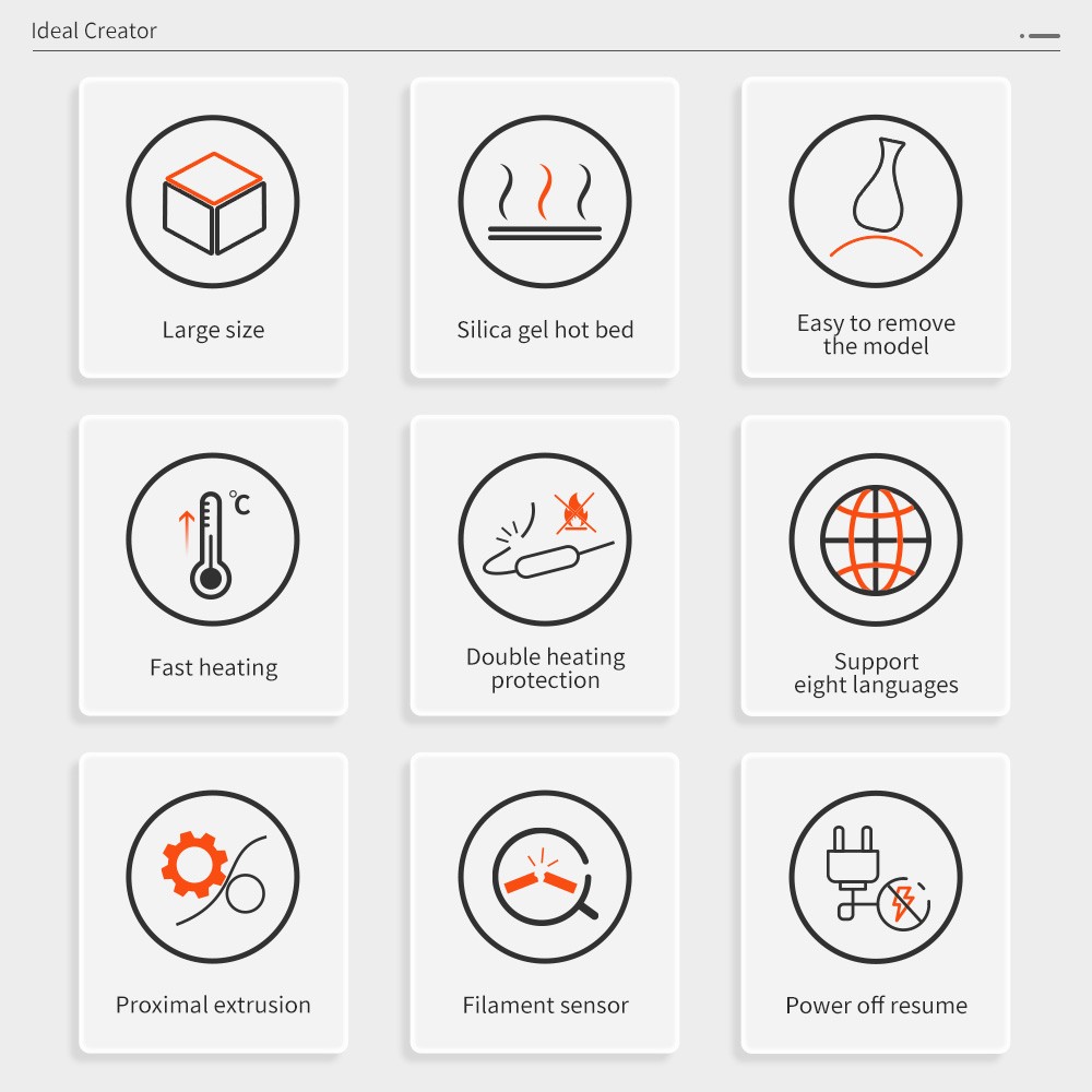 TRONXY VEHO 600 3D Printer, Automatic Leveling, Direct Extruder, Silicone Heated Bed, Mute Printing, Filament Detection, Resume Printing, Touch Screen, 600*600*600mm