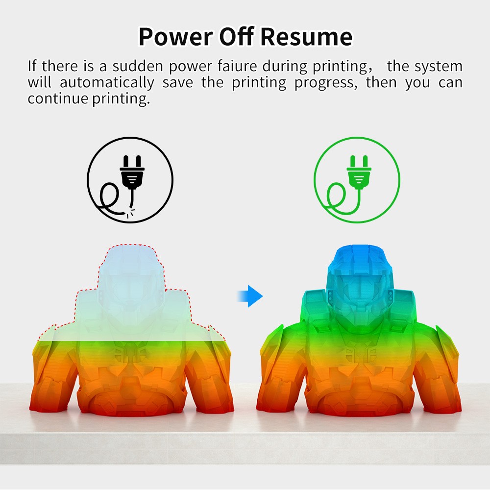TRONXY VEHO 600 3D Printer, Automatic Leveling, Direct Extruder, Silicone Heated Bed, Mute Printing, Filament Detection, Resume Printing, Touch Screen, 600*600*600mm