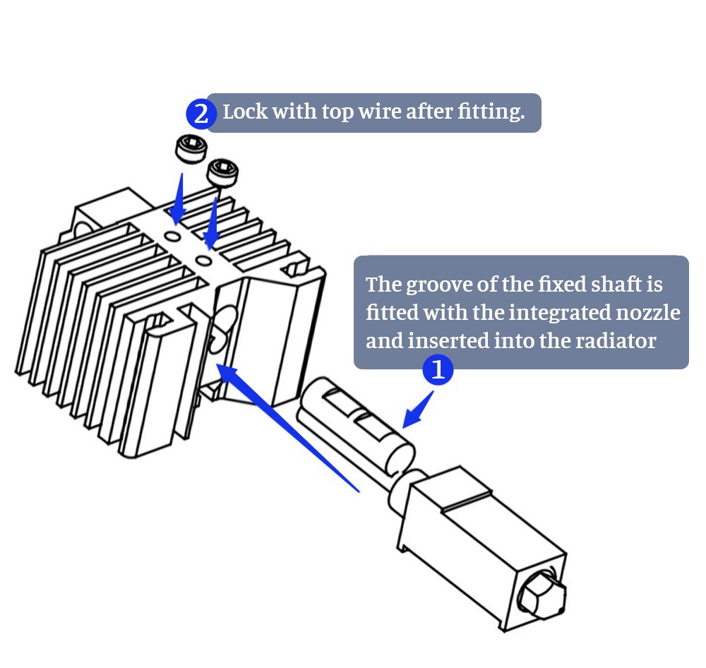 TWO TREES Bambu Lab X1/P1P Hotend Kit, 500 Celsius High Temperature Printing, CHT Nozzle