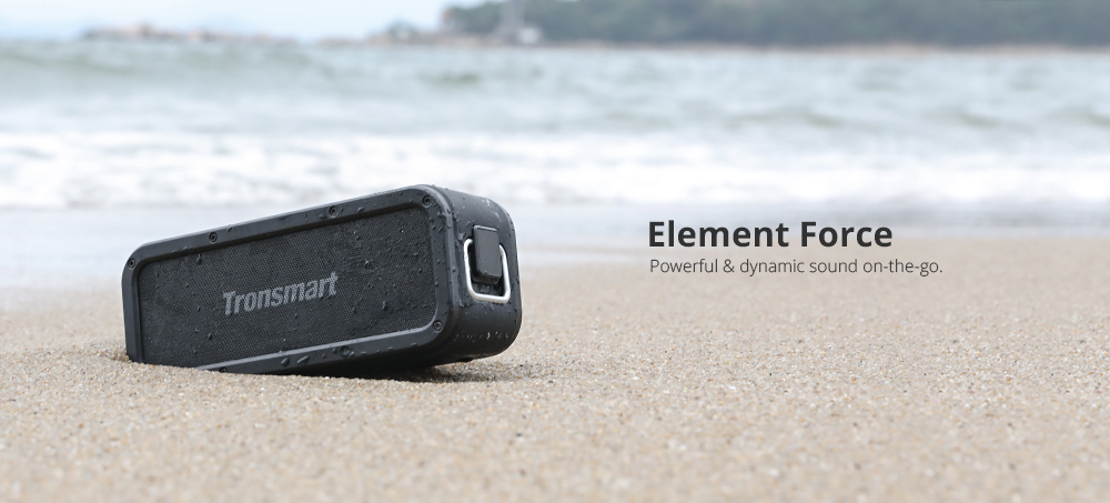 Refurbished Tronsmart Element Force SoundPulse Portable Bluetooth Speaker with IPX7 Waterproof, 40W Max Output, 15H Playtime