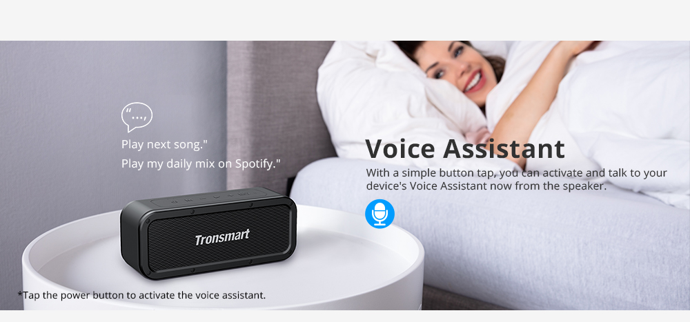 Refurbished Tronsmart Element Force SoundPulse Portable Bluetooth Speaker with IPX7 Waterproof, 40W Max Output, 15H Playtime