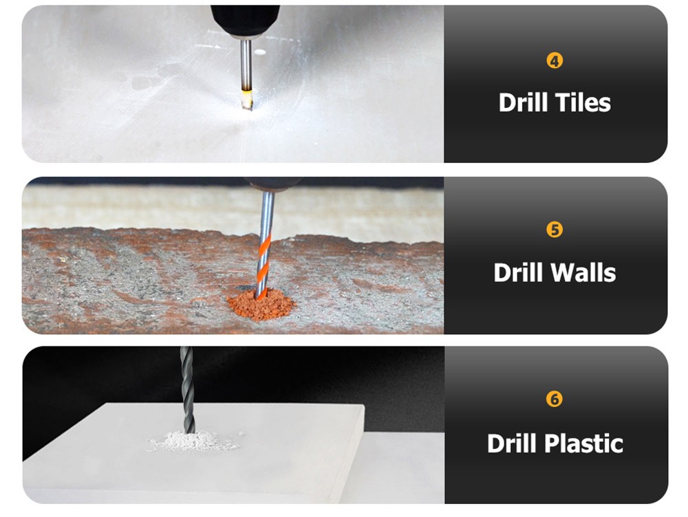 VVOSAI WS-7020-A2P 20V Cordless Drill Electric Screwdriver, 3/8 inch Chuck Size, 2 Speed, 50N.m Torque, 3.0Ah Battery Capacity, LED Light, with 28pcs Drill Bits Kit