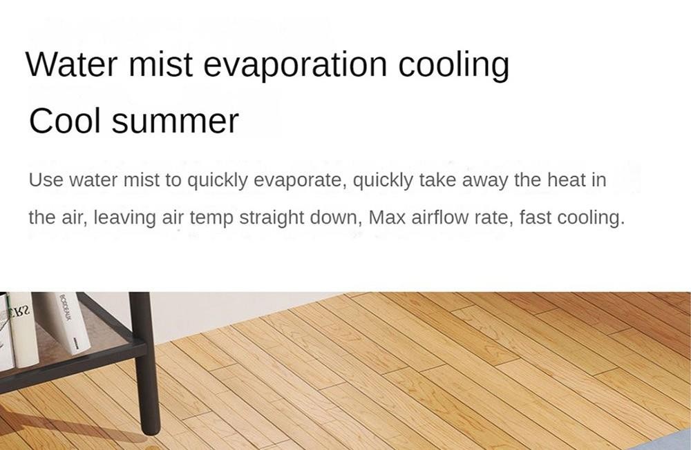 Xiaoda Feiyue Smart Desktop Cooling Fan, 3 Gears Wind, Atomized Water, 900ml Water Tank, Timing Function, LED Display, Night Light, Low Noise, USB Charging