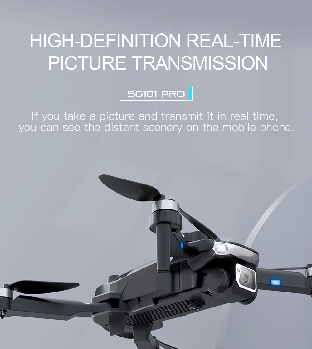 ZLL SG101 Pro RC Drone Dual Camera 4 Obstacle Avoider Quadcopter - 1 Battery