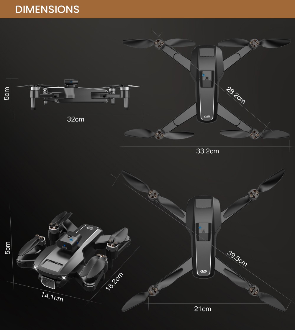 ZLL SG105 Pro RC Drone Foldable 4-axis Quadcopter - 1 Battery