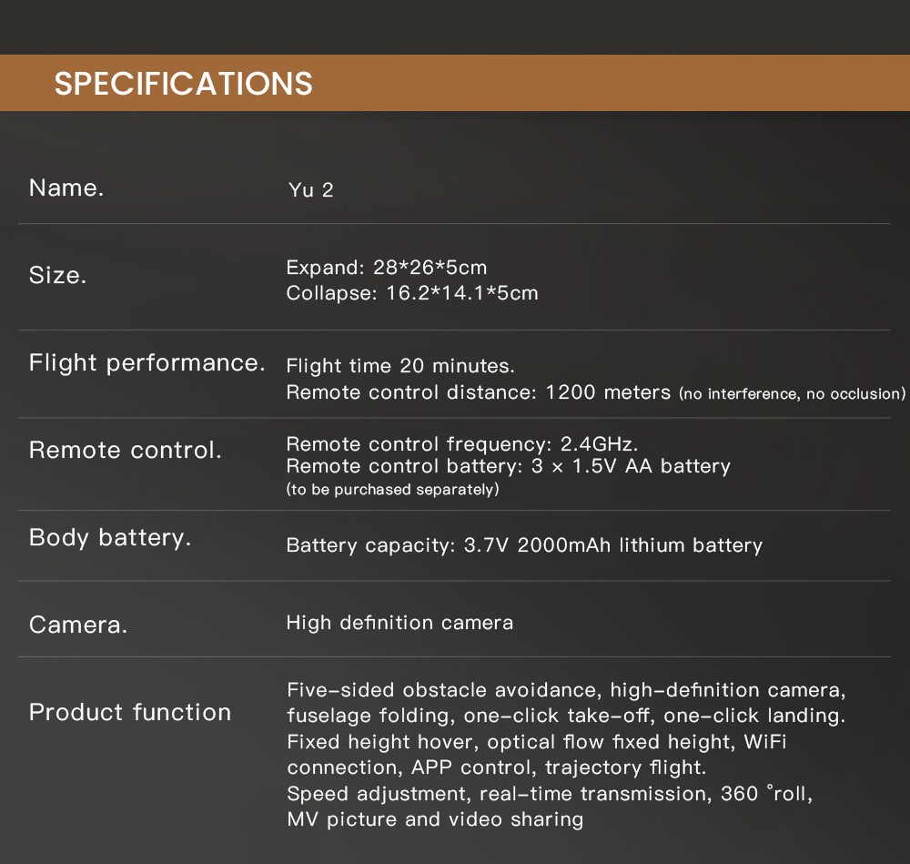 ZLL SG105 Pro RC Drone Foldable 4-axis Quadcopter - 2 Batteries