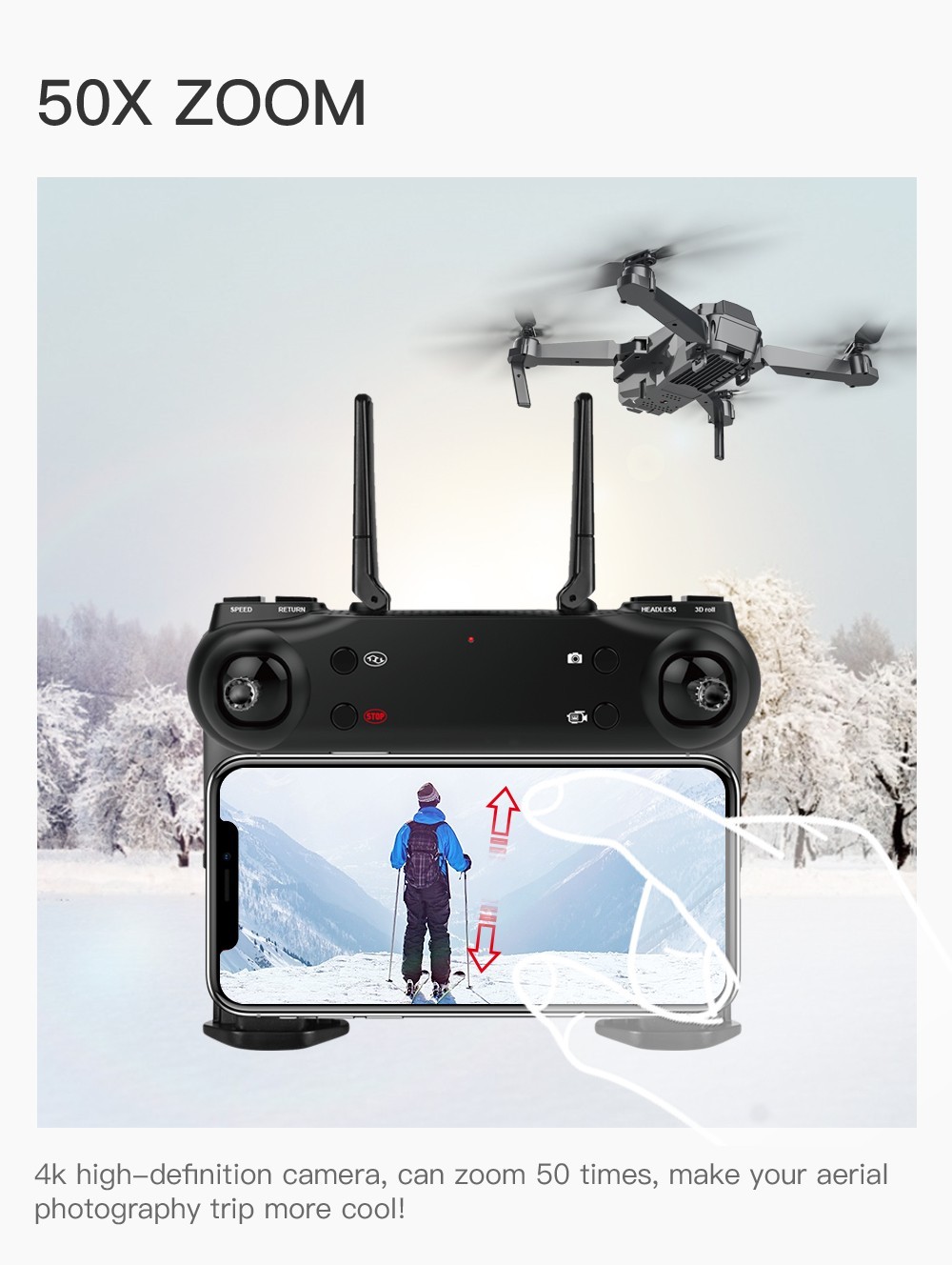 ZLL SG107 RC Drone Dual 4K Camera - 1 Battery