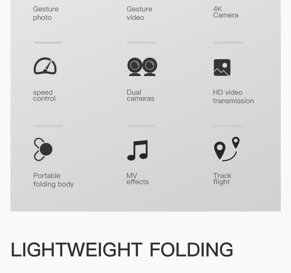 ZLL SG107 RC Drone Dual 4K Camera - 1 Battery