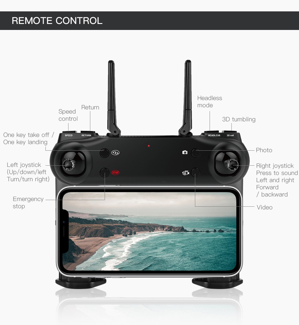 ZLL SG107 RC Drone Dual 4K Camera - 2 Batteries