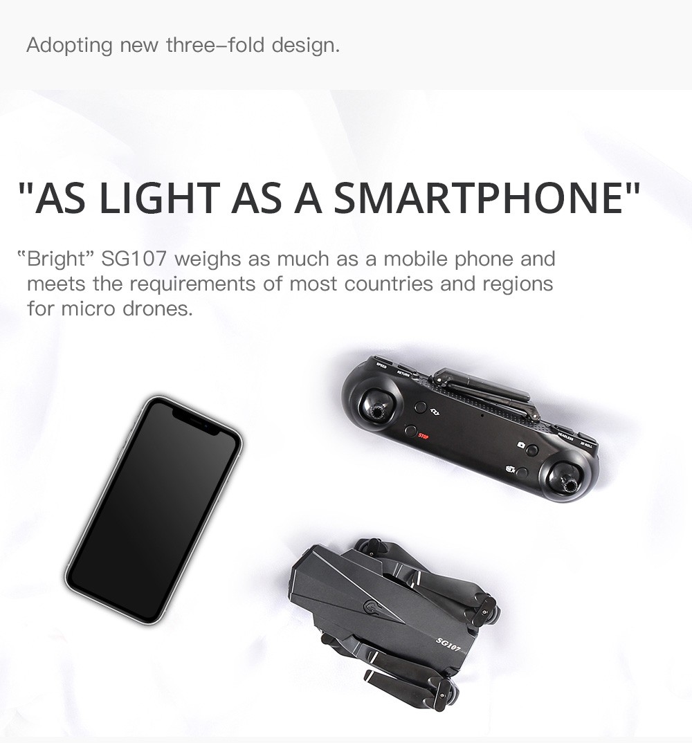 ZLL SG107 RC Drone Dual 4K Camera - 2 Batteries