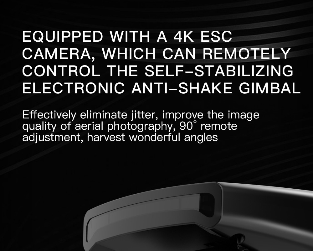 ZLL SG108 Pro RC Drone, 2-axis Anti-shake Gimbal, Dual Camera, APP Control, GPS/GLONASS Double Mode 1 Battery - Black