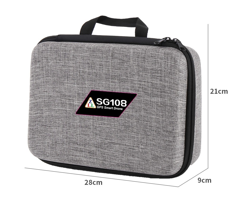 ZLL SG108 Pro RC Drone, 2-axis Anti-shake Gimbal, Dual Camera, APP Control, GPS/GLONASS Double Mode 1 Battery - Black