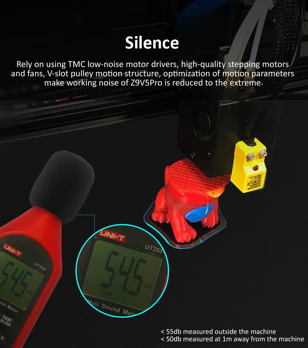 Zonestar Z9V5MK5 Mixed Color 3D Printer, 4-In-1-Out 4 Extruder, Auto Leveling, 4.3-inch TFT LCD Screen, Resume Printing, Open Source, 300x300x400mm