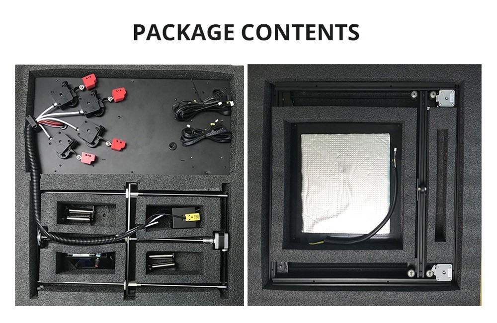 Zonestar Z9V5MK5 Mixed Color 3D Printer, 4-In-1-Out 4 Extruder, Auto Leveling, 4.3-inch TFT LCD Screen, Resume Printing, Open Source, 300x300x400mm