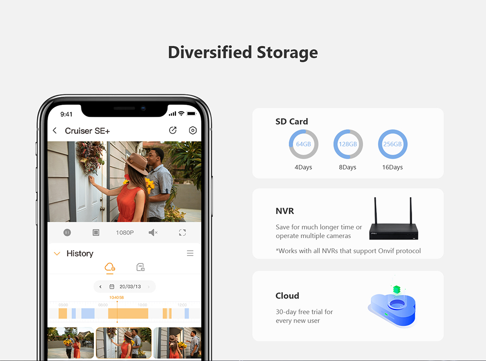 IMOU Cruiser SE+ 4MP Outdoor Security Camera with Spotlight, 110dB Siren, Color Night Vision, 1440P Panoramic Camera, IP66