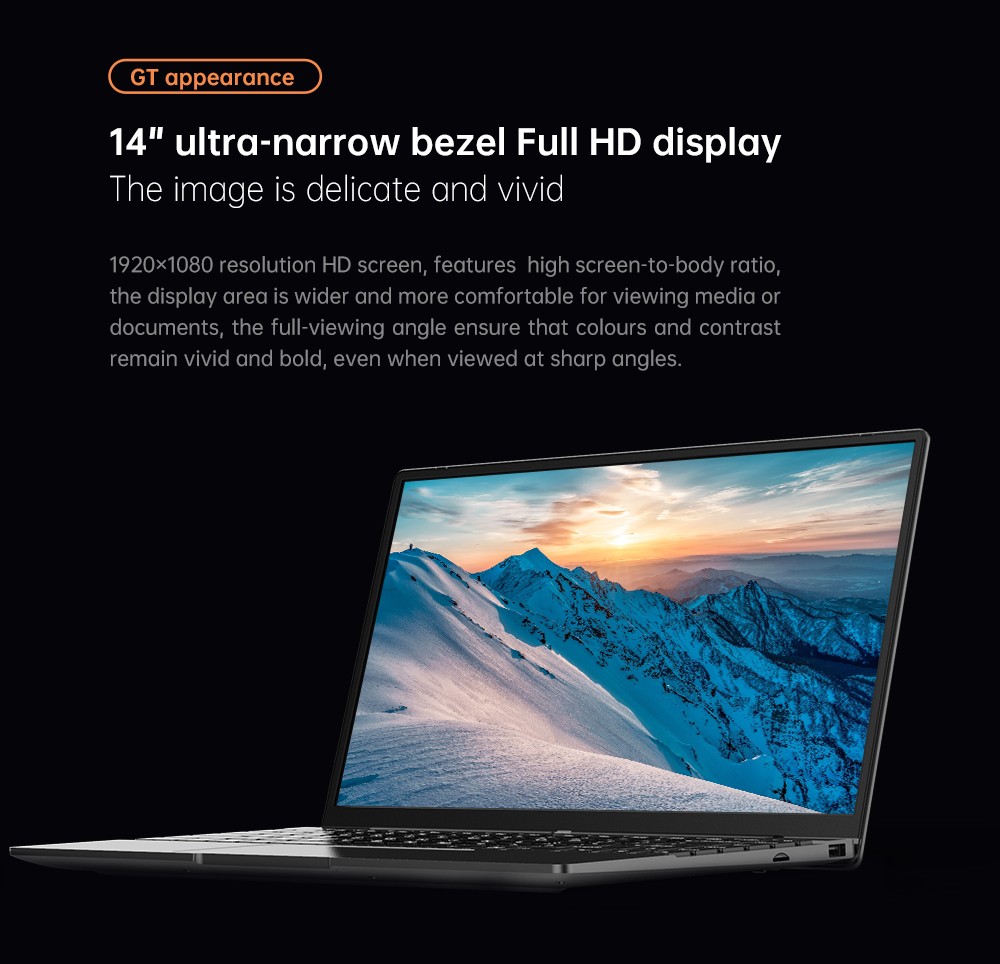 ALLDOCUBE GT BOOK LAPTOP 14.1 inch FHD intel Celeron N5100 12GB DDR4 RAM 512GB SSD WiFi6 Bluetooth 5.1 - EU Plug